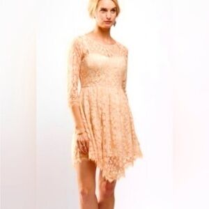 Free People Mesh Leaf Dress Size 2
